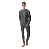 Zebra Black White Print Pattern Men's Pajamas-grizzshop