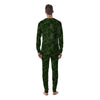 Zebra Camo Green Print Pattern Men's Pajamas-grizzshop