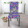 Zebra Neon Pattern Print Chair Cover-grizzshop