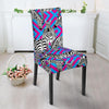 Zebra Neon Pattern Print Chair Cover-grizzshop