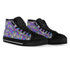 Zebra Neon Pattern Print Men Women's High Top Shoes-grizzshop