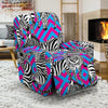 Zebra Neon Pattern Print Recliner Cover-grizzshop