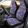 Zebra Neon Pattern Print Universal Fit Car Seat Cover-grizzshop