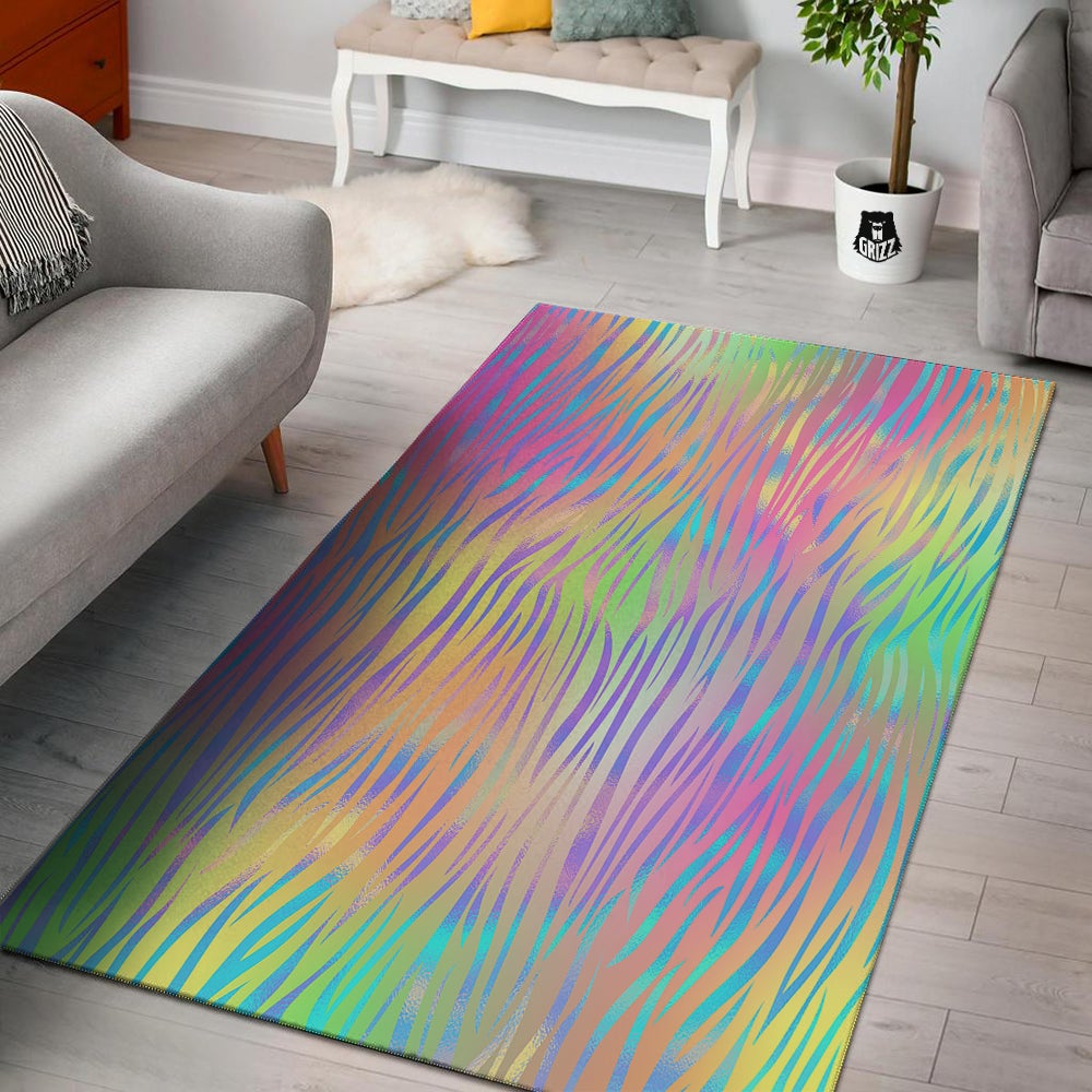 Zebra Pastel Print Pattern Floor Mat-grizzshop