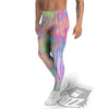 Zebra Pastel Print Pattern Men's Leggings-grizzshop