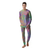 Zebra Pastel Print Pattern Men's Pajamas-grizzshop