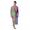 Zebra Pastel Print Pattern Men's Robe-grizzshop