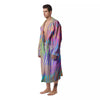 Zebra Pastel Print Pattern Men's Robe-grizzshop