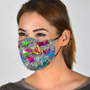 Zebra Pattern Print Face Mask-grizzshop