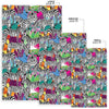 Zebra Pattern Print Floor Mat-grizzshop