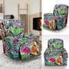 Zebra Pattern Print Recliner Cover-grizzshop