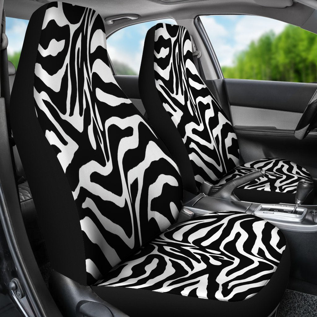 Zebra Print Custom Car Seat Covers-grizzshop