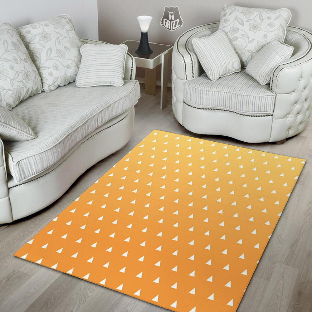 Zenitsu Print Pattern Floor Mat-grizzshop