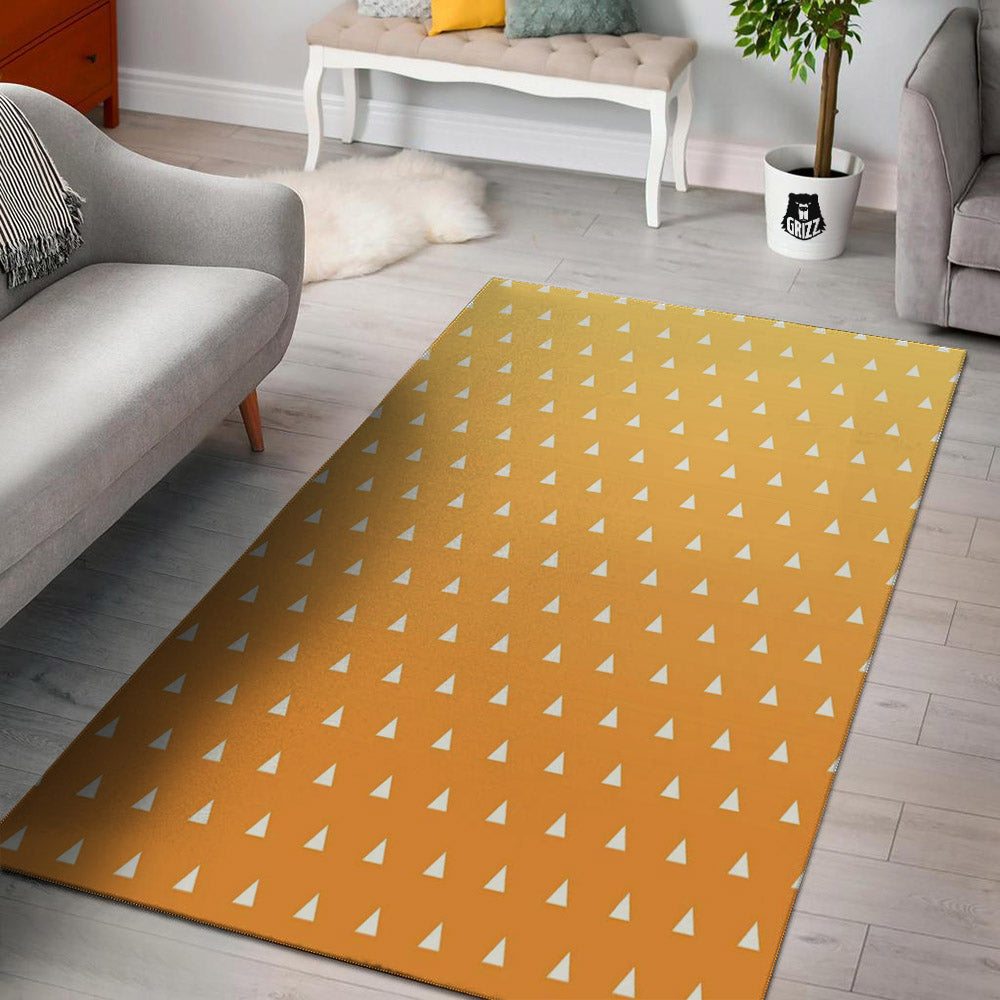 Zenitsu Print Pattern Floor Mat-grizzshop