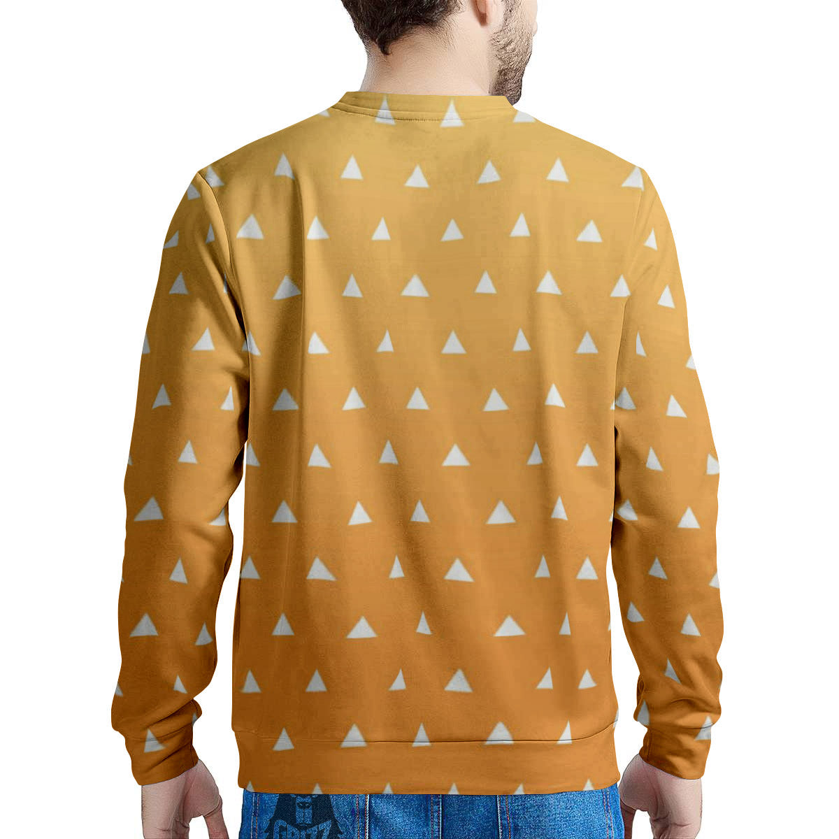 Zenitsu Print Pattern Men's Sweatshirt-grizzshop