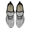 Zentangle Monochrome Print Pattern Black Athletic Shoes-grizzshop
