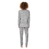 Zentangle White And Black Print Pattern Women's Pajamas-grizzshop