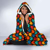Load image into Gallery viewer, Zig Zag Colorful Pattern Print Hooded Blanket-grizzshop