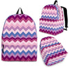 Zig Zag Pattern Print Backpack-grizzshop