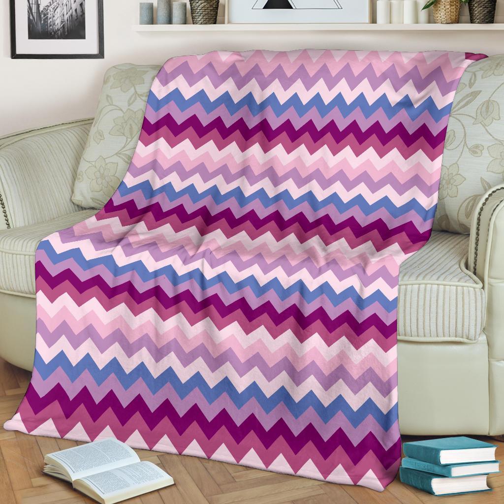 Zig Zag Pattern Print Blanket-grizzshop