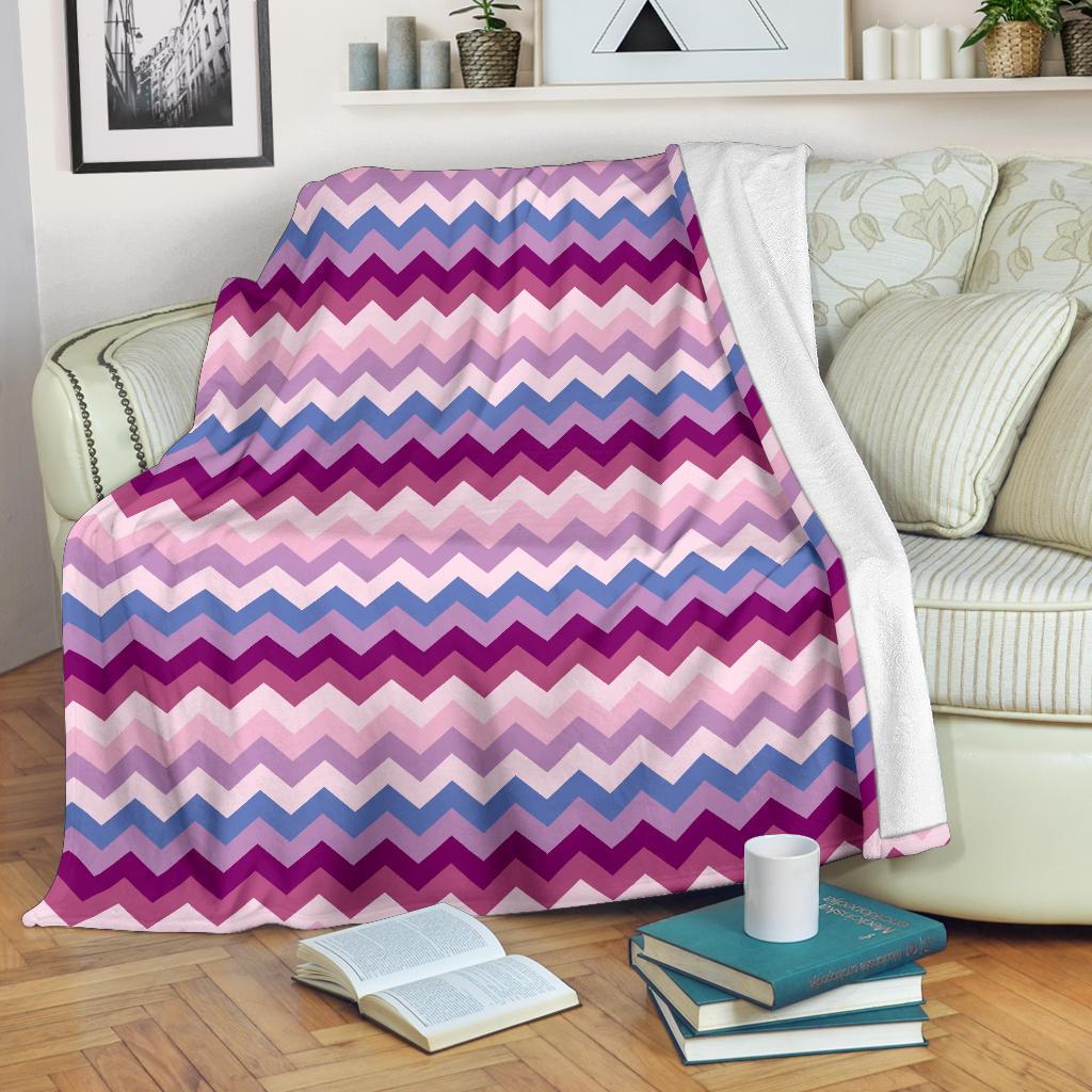 Zig Zag Pattern Print Blanket-grizzshop