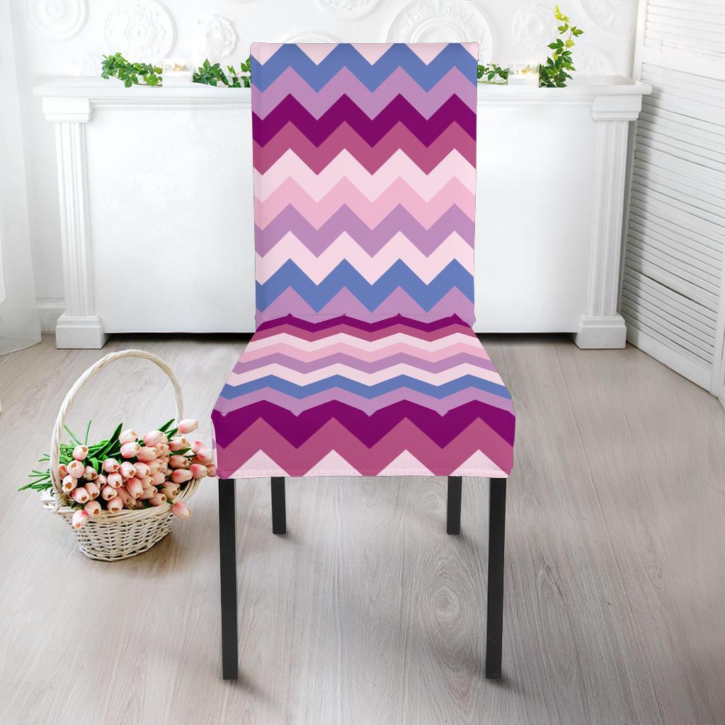 Zig Zag Pattern Print Chair Cover-grizzshop