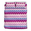 Zig Zag Pattern Print Duvet Cover Bedding Set-grizzshop