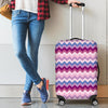 Zig Zag Pattern Print Luggage Cover Protector-grizzshop