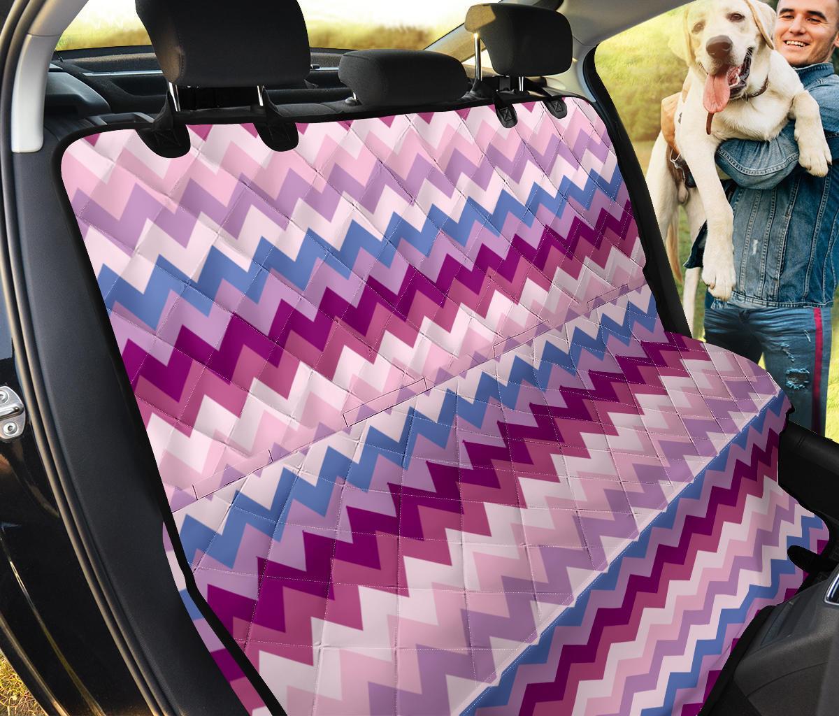Zig Zag Pattern Print Pet Car Seat Cover-grizzshop