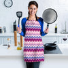 Zig Zag Pattern Print Women's Apron-grizzshop