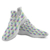 Zig Zag Pineapple Bright Print Pattern White Athletic Shoes-grizzshop