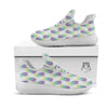 Zig Zag Pineapple Bright Print Pattern White Athletic Shoes-grizzshop