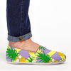 Zig Zag Pineapple Print Canvas Shoes-grizzshop