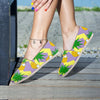 Zig Zag Pineapple Print Canvas Shoes-grizzshop