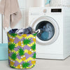 Zig Zag Pineapple Print Laundry Basket-grizzshop