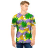 Zig Zag Pineapple Print Men T Shirt-grizzshop