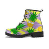 Zig Zag Pineapple Print Men's Boots-grizzshop