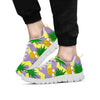 Zig Zag Pineapple Print Men's Sneakers-grizzshop