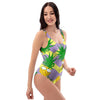 Zig Zag Pineapple Print One Piece Swimsuite-grizzshop