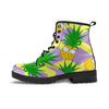 Zig Zag Pineapple Print Women's Boots-grizzshop