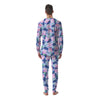 Zig Zag Pineapple Purple Print Pattern Men's Pajamas-grizzshop