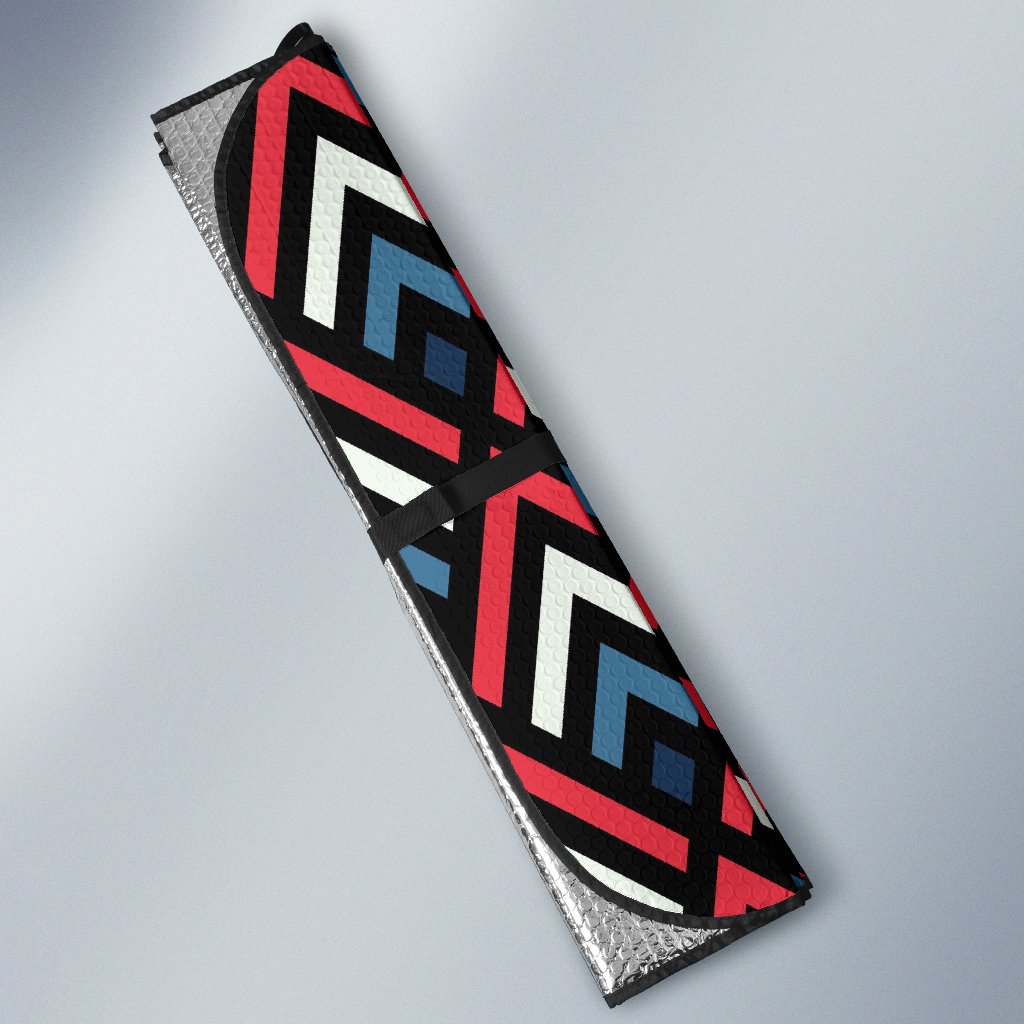 Zig Zag Print Pattern Car Sun Shade-grizzshop