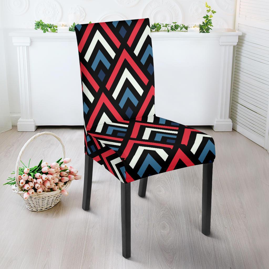 Zig Zag Print Pattern Chair Cover-grizzshop