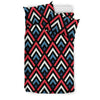 Zig Zag Print Pattern Duvet Cover Bedding Set-grizzshop