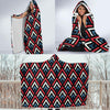 Zig Zag Print Pattern Hooded Blanket-grizzshop