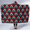 Zig Zag Print Pattern Hooded Blanket-grizzshop