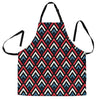 Zig Zag Print Pattern Men's Apron-grizzshop