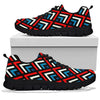 Zig Zag Print Pattern Sneaker Shoes For Men Women-grizzshop