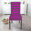 Zig Zag Purple Pattern Print Chair Cover-grizzshop