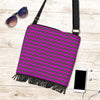 Zig Zag Purple Pattern Print Crossbody bags-grizzshop